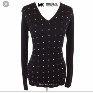 Michael Kors White Studded Sweater